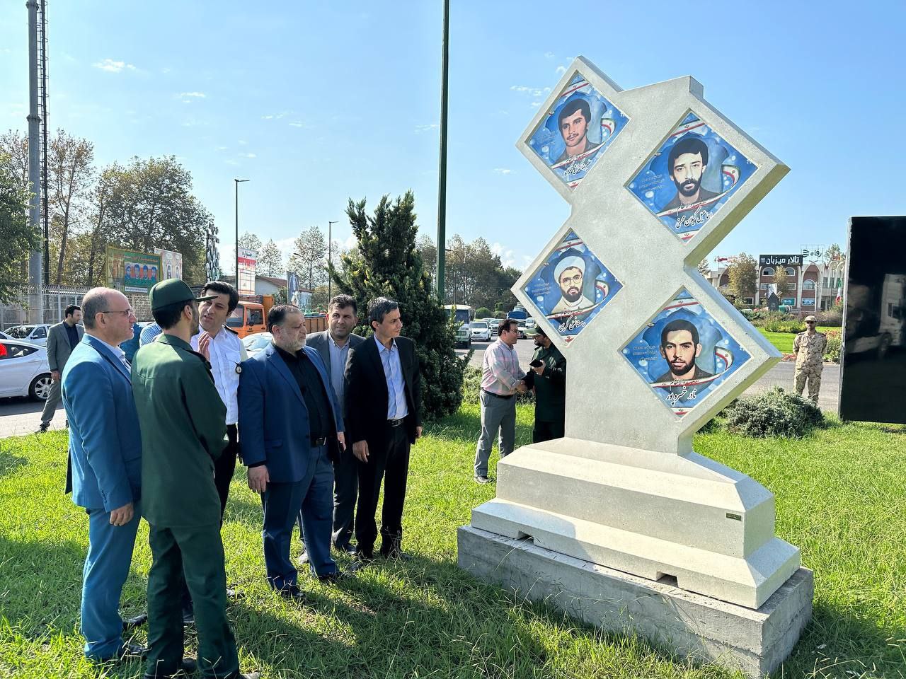 نصب یادمان های شهدای والامقام شهرستان لاهیجان آغاز شد
