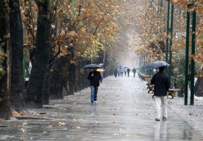 باران و برف در راه گیلان / دمای هوا حدود ۱۲ درجه کاهش می‌یابد