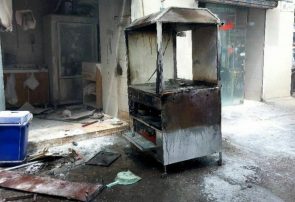 آتش سوزی یک واحد صنفی در رشت