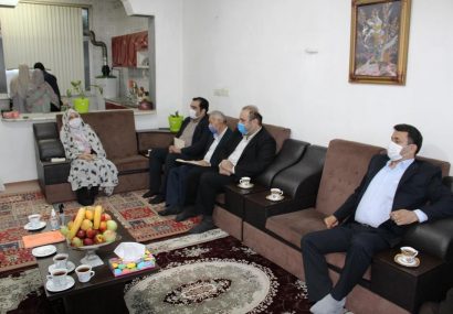 عیادت نماینده و فرماندار رضوانشهر از خبرنگار گیلانی