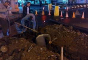 معضل پس زدگی فاضلاب در میدان معلم رشت رفع شد