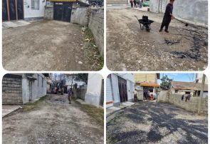 آغاز آسفالت کوچه شهید گل آقا زمانی توسط شهرداری سیاهکل