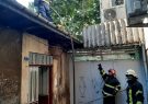 آتش‌سوزی خانه‌ مخروبه در خیابان مطهری رشت مهار شد