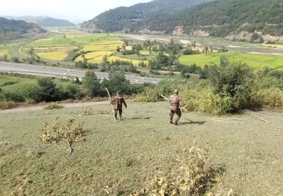 رفع تصرف زمین‌های ملی در روستای حلیمه جان رودبار