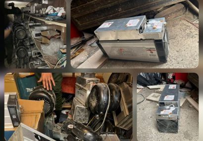 کشف ۱۸ دستگاه ماینر غیرمجاز در رضوانشهر کشف ۱۸ دستگاه ماینر غیرمجاز در رضوانشهر