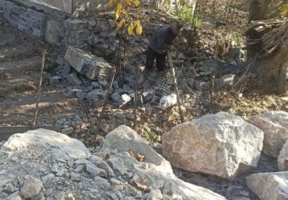 رفع تصرف بخشی از بستر رودخانه در بخش دیلمان