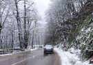 توقف بارش برف در محورهای کوهستانی گیلان